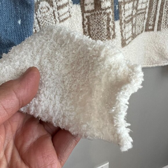 Cupcakes Cashmere Womens Mock Neck Pullover Sweater XTRA-SMALL Winter Landscape - Picture 5 of 10